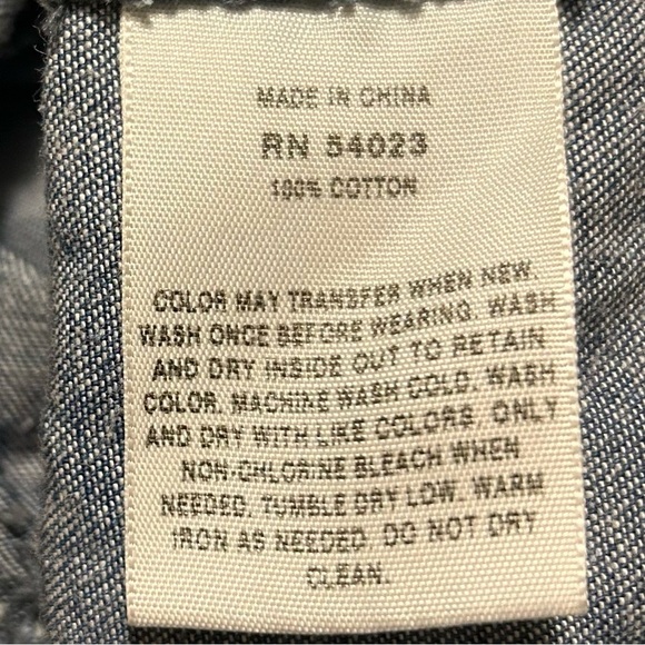 Gap Mini Jean Denim Skirt Side Zipper Size 25/0 - Picture 6 of 6